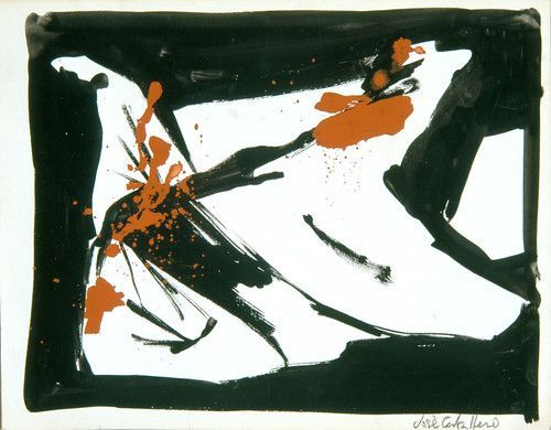 Copia de Muerte de F.G. L. VII, 1969. Tinta china y témpera s papel. 26 x 33 cm