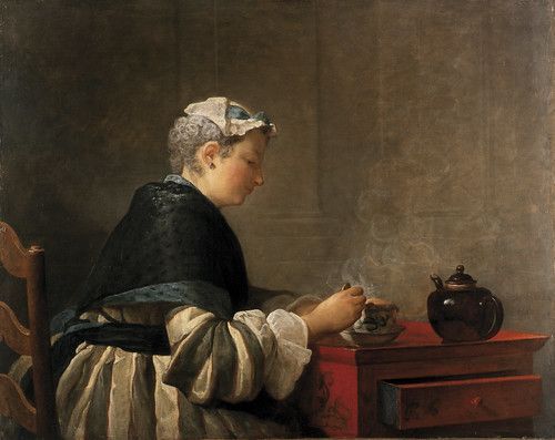 3. Dama tomando el té