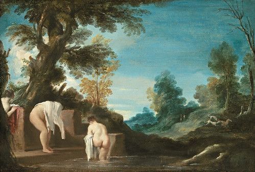 6.Paisaje con bañistas, Guercino