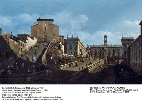 THE CAPITOL, ROME by Bernardo Bellotto, at Petworth House, West 